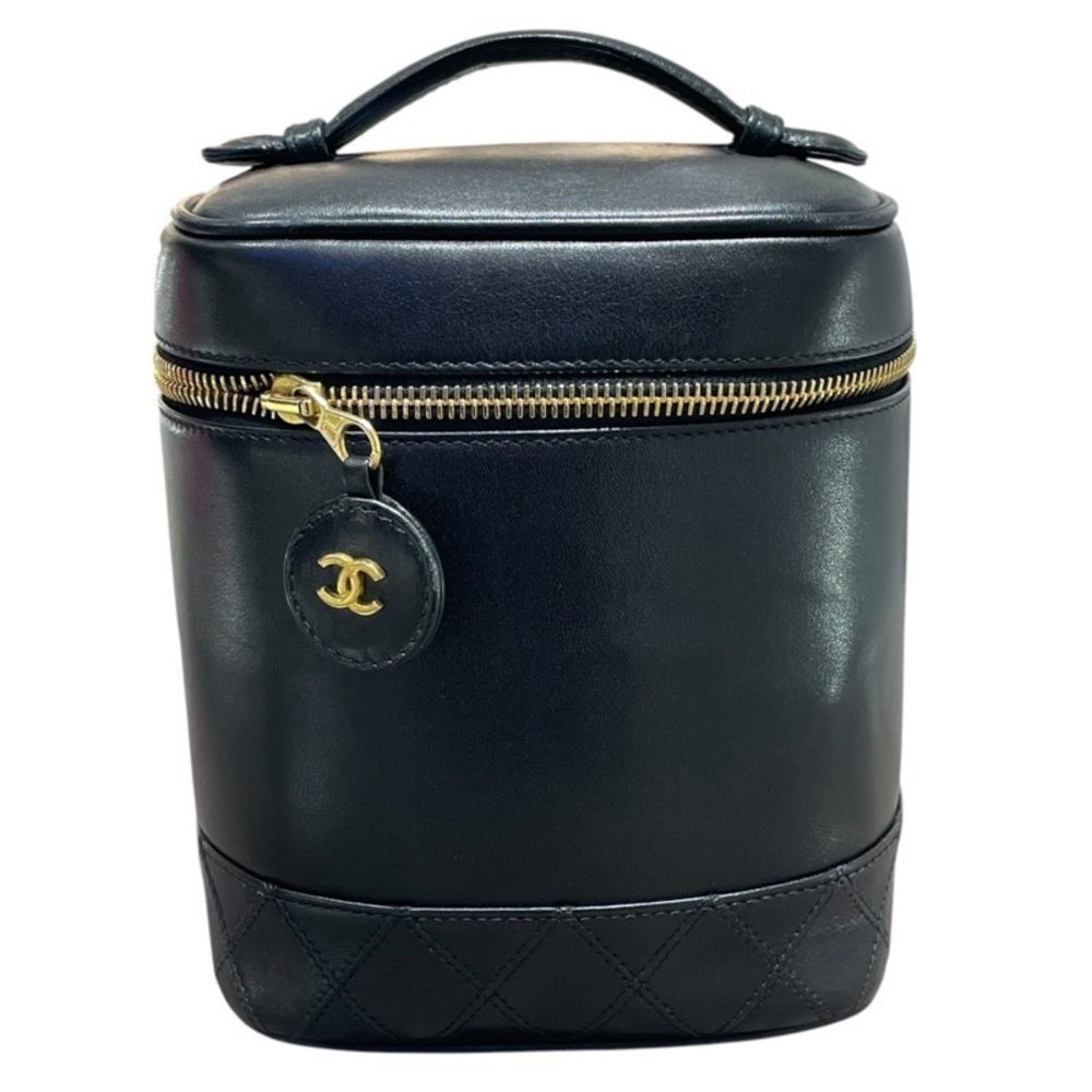 CHANEL Vanity Black GD Lambskin Handbag
